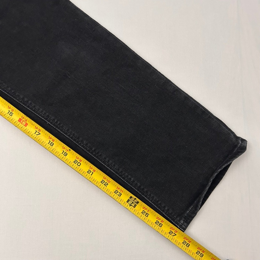 PAIGE Jeans Womens Size 32 Black High Rise Edgemont Skinny Stretch Zipper Accent - Picture 7 of 8